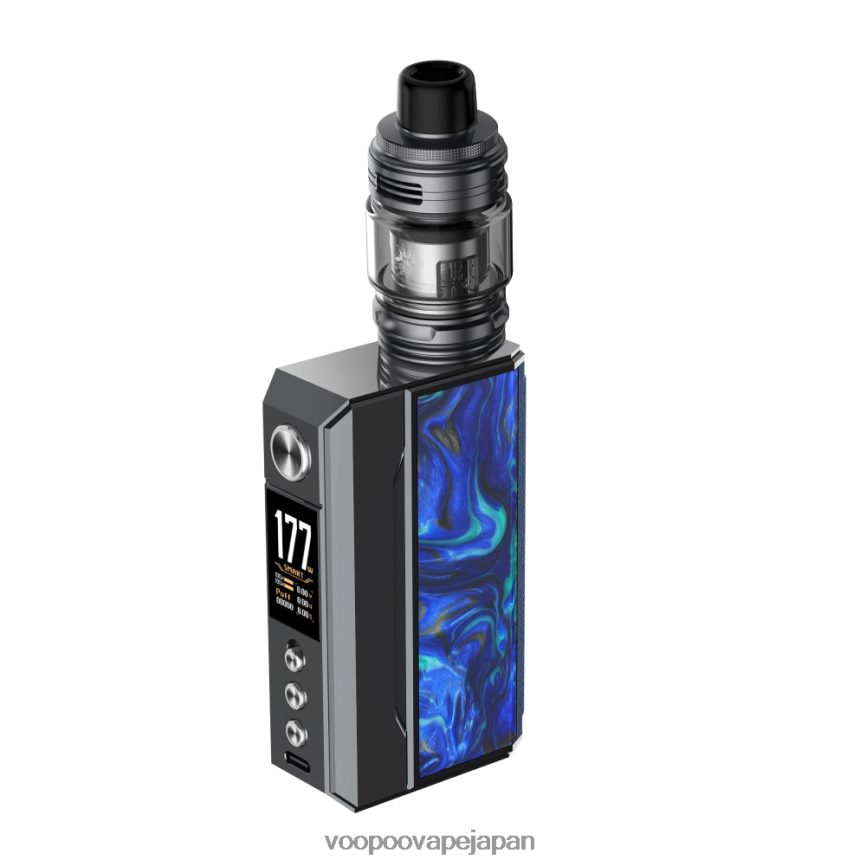 VOOPOO DRAG 4 キット ガンメタル+オーシャンブルー - VOOPOO vape amazon 00NHFV146