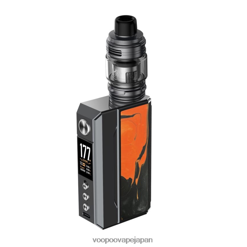 VOOPOO DRAG 4 キット ガンメタル+トロピカルオレンジ - VOOPOO vape price 00NHFV165