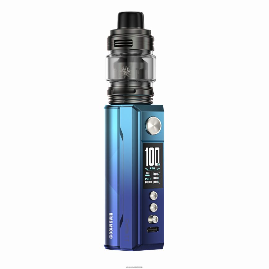 VOOPOO DRAG M100S MODデバイス シアン&ブルー - VOOPOO vape coil Japan 00NHFV277